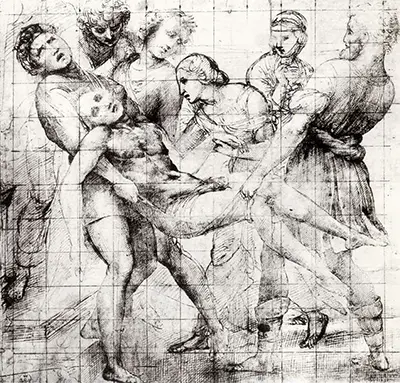 Study for the Entombment in the Galleria Borghese Rome Raphael